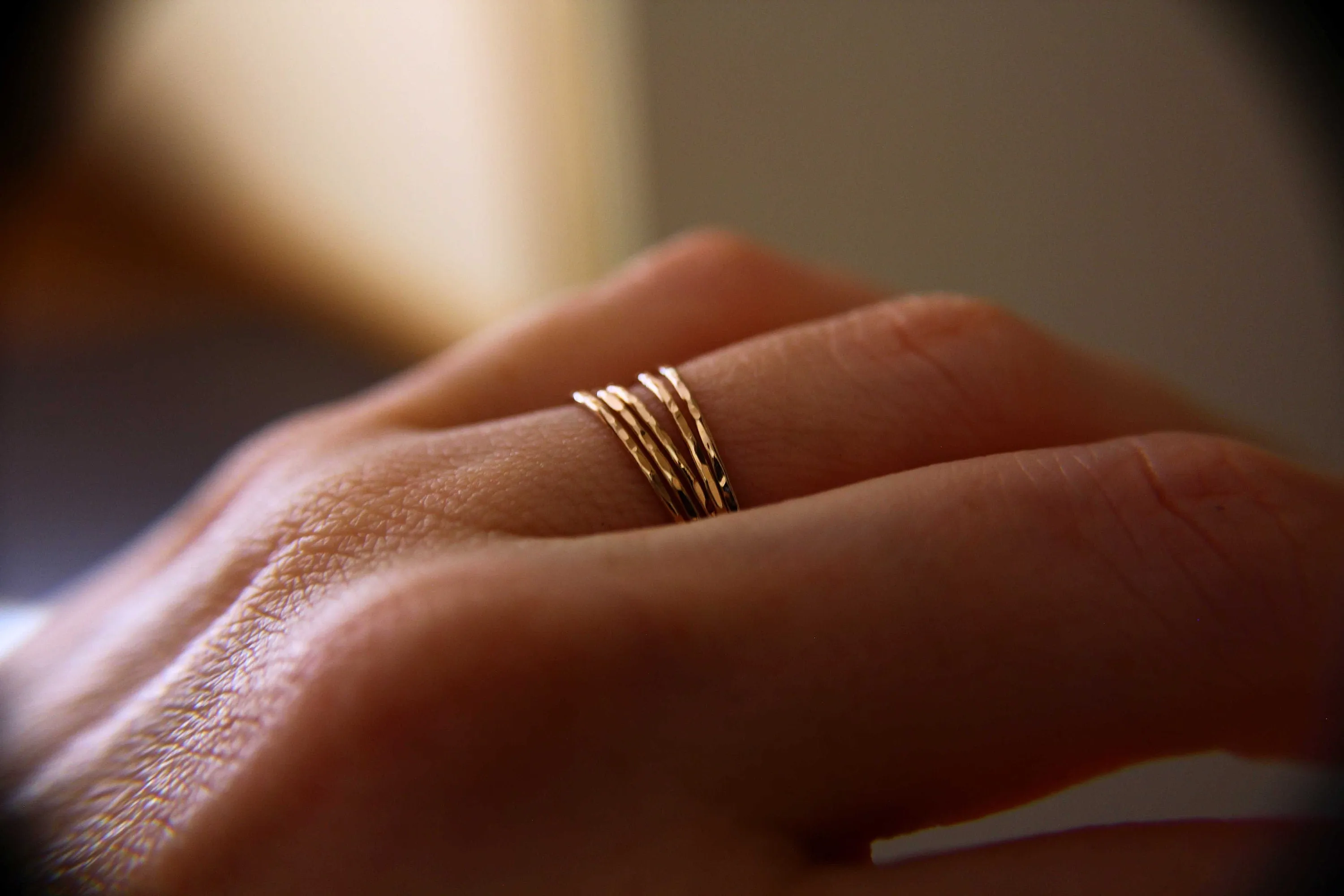 1 Super Skinny Stacking Ring, Hammered Skinny Ring, Rose Gold Ring, Stacking Ring, Knuckle Ring, Skinny Rings, Thin Rings, Hammered Ring