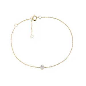 10K Gold Bracelet w. Moonstone