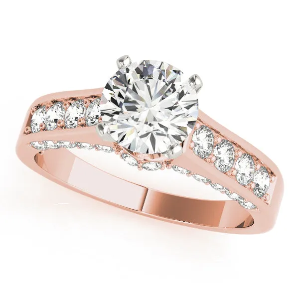 14K Channel/ Prong Engagement Ring