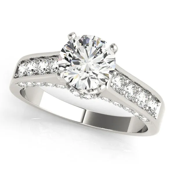 14K Channel/ Prong Engagement Ring