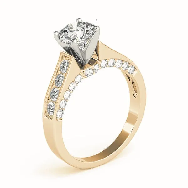 14K Channel/ Prong Engagement Ring