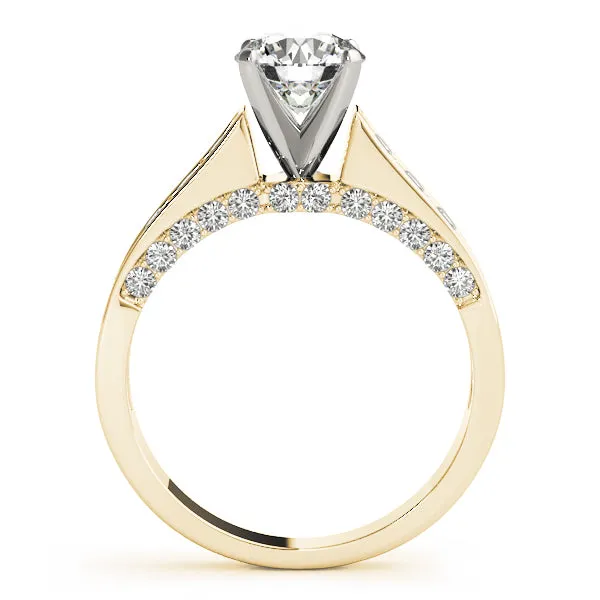 14K Channel/ Prong Engagement Ring