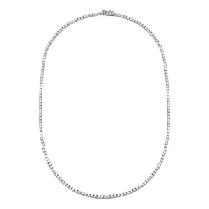 14k White Gold Classic Diamond Tennis Necklace