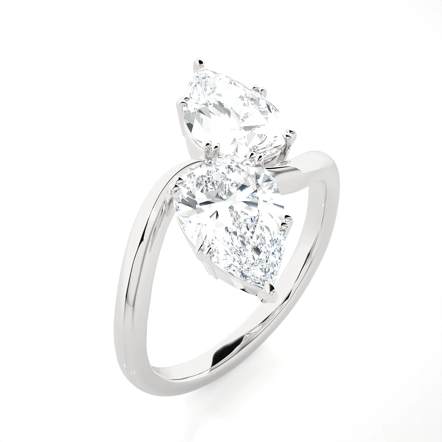 4 1/2 ctw Pear-Shaped Lab Grown Diamond Ring