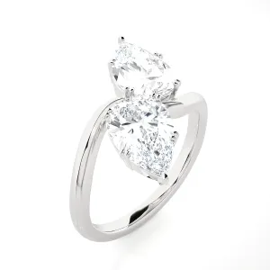 4 1/2 ctw Pear-Shaped Lab Grown Diamond Ring