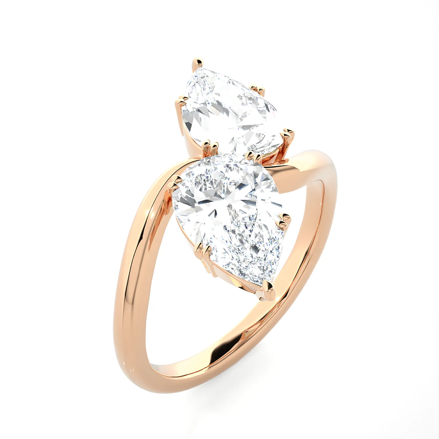 4 1/2 ctw Pear-Shaped Lab Grown Diamond Ring