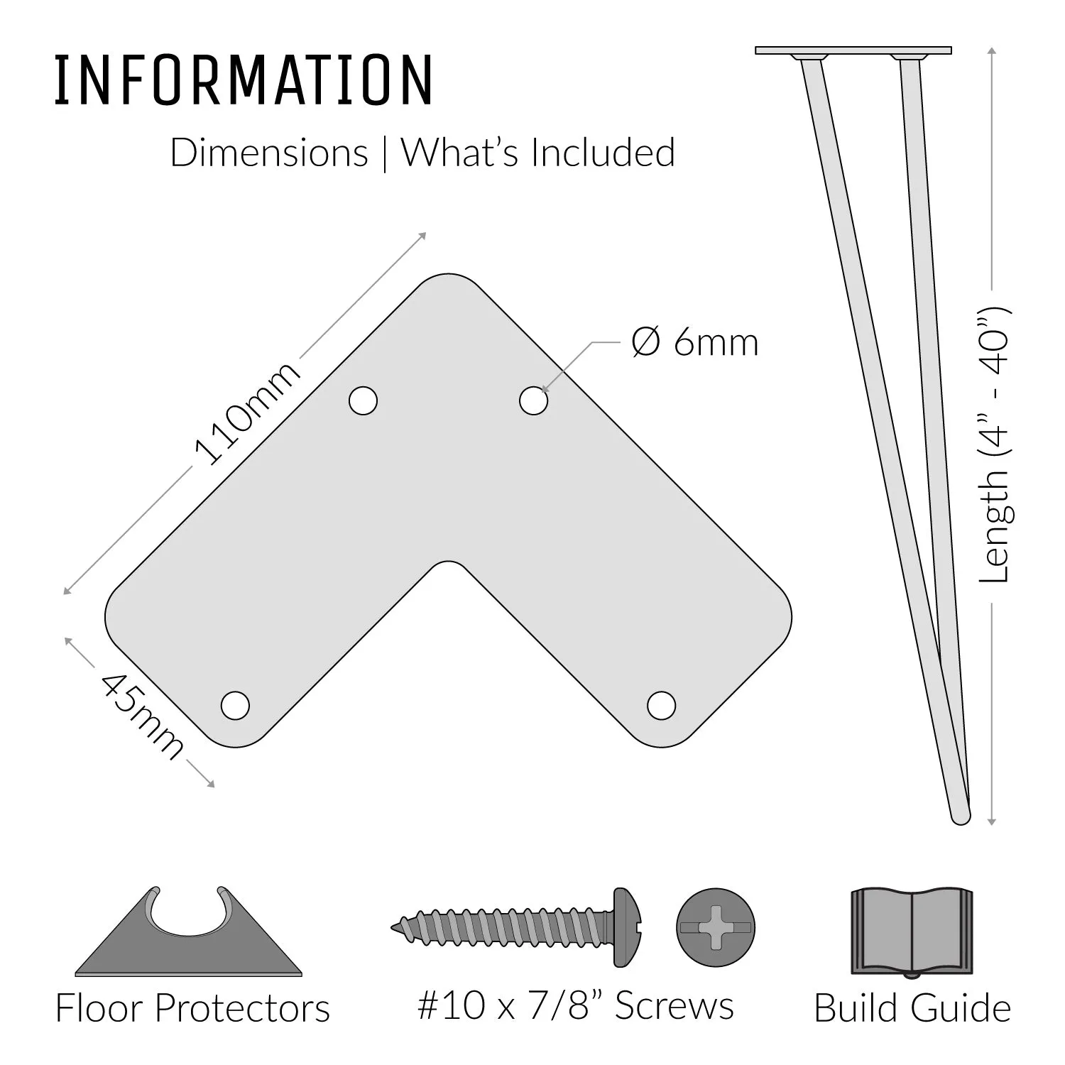 40inch / 102cm - Bar