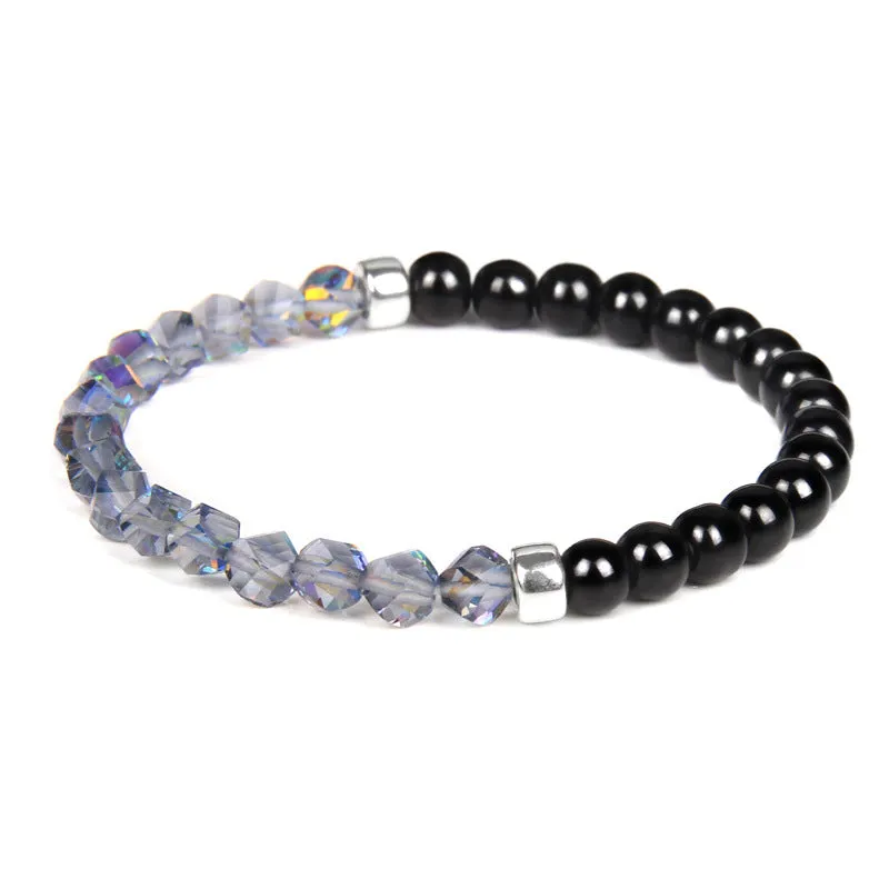 6m Faceted Artificial Moonstone Ladies Bracelet