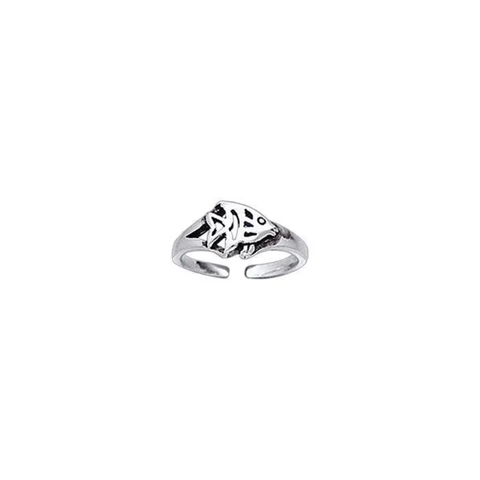 A simple pleasure on the warm waters ~ Sterling Silver Jewelry Toe Ring TR3718