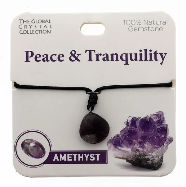 Amethyst Natural Gem Necklace - 'Peace & Tranquility'