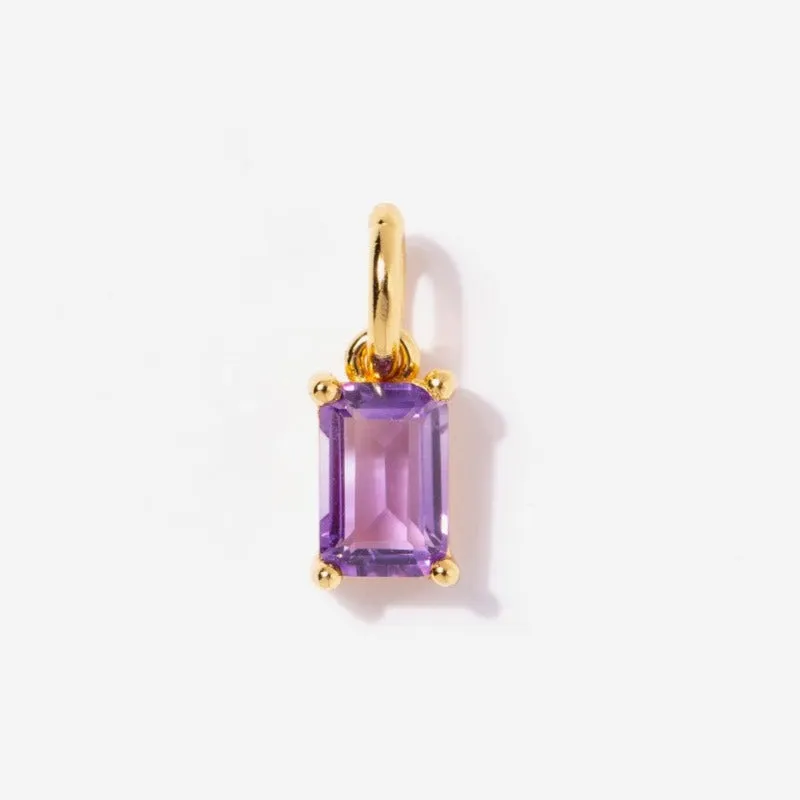 Amethyst Necklace Charm