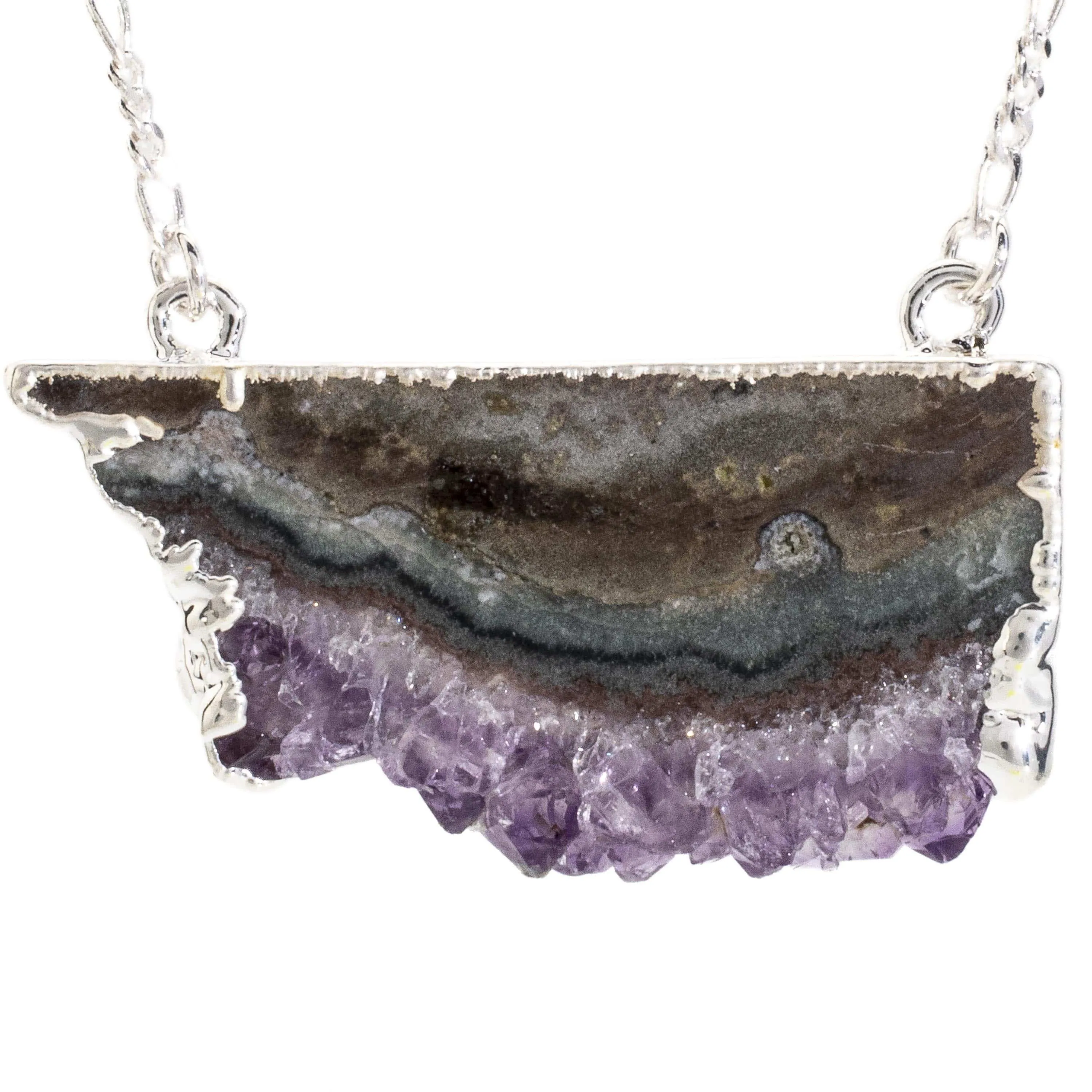 Amethyst Slice Necklace