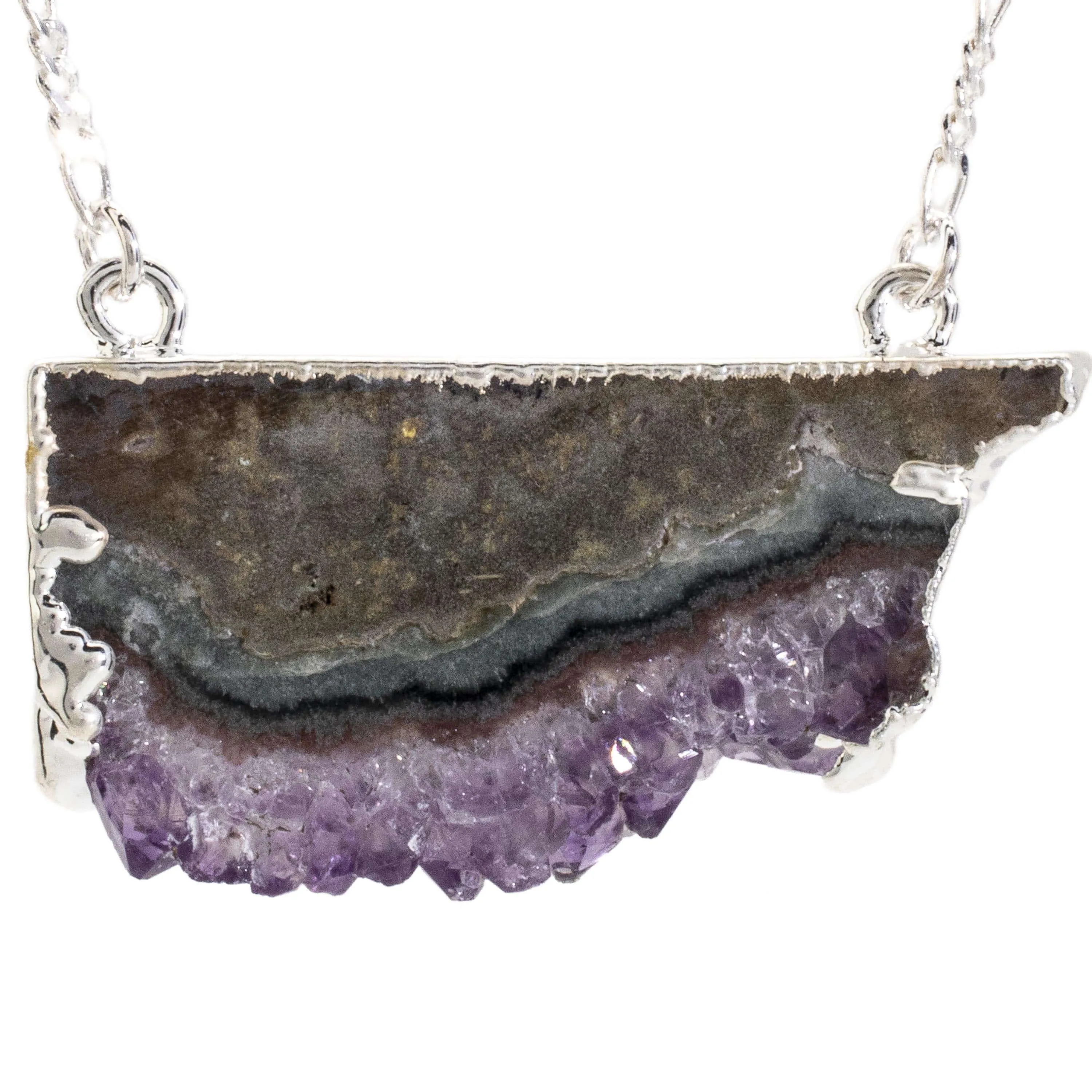 Amethyst Slice Necklace