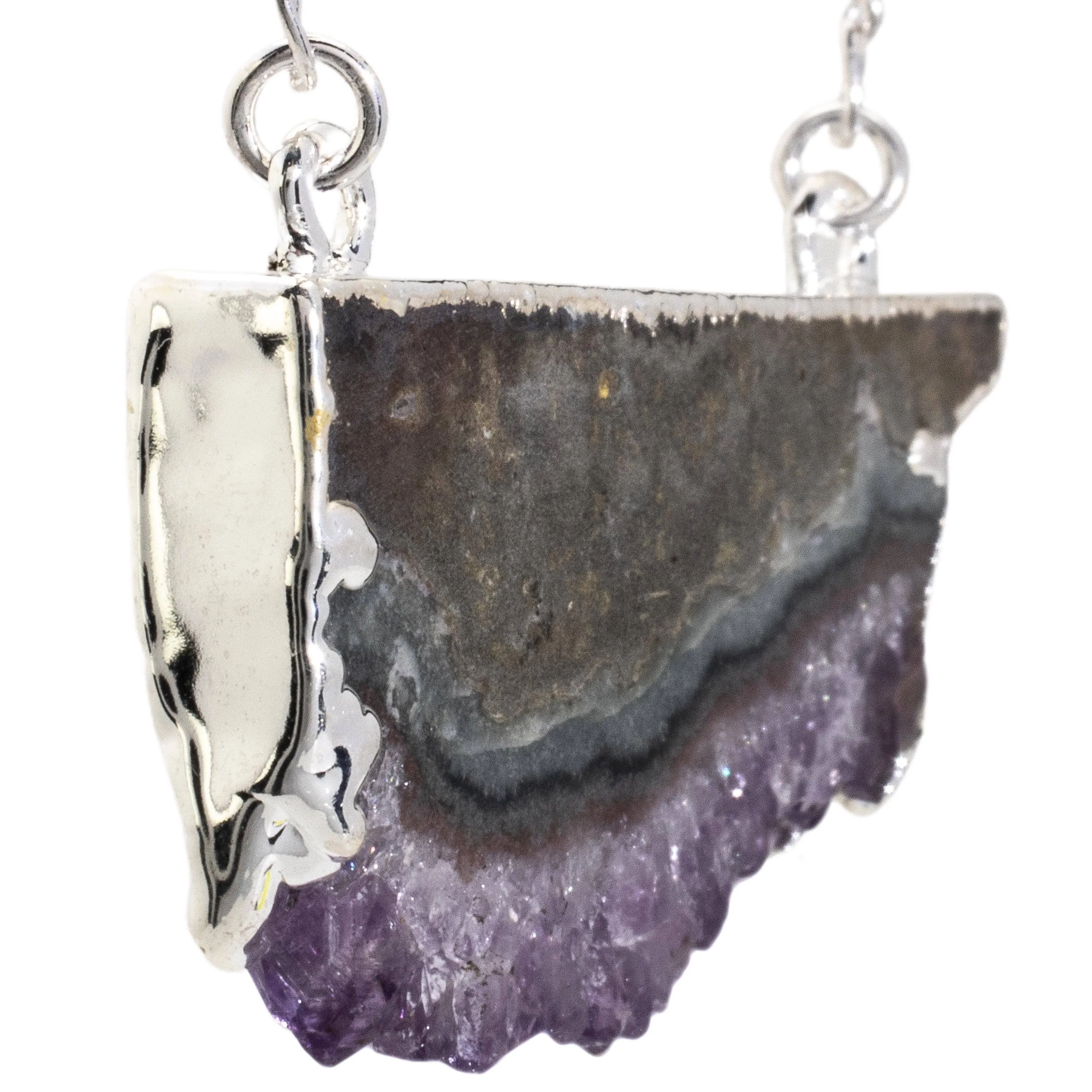 Amethyst Slice Necklace