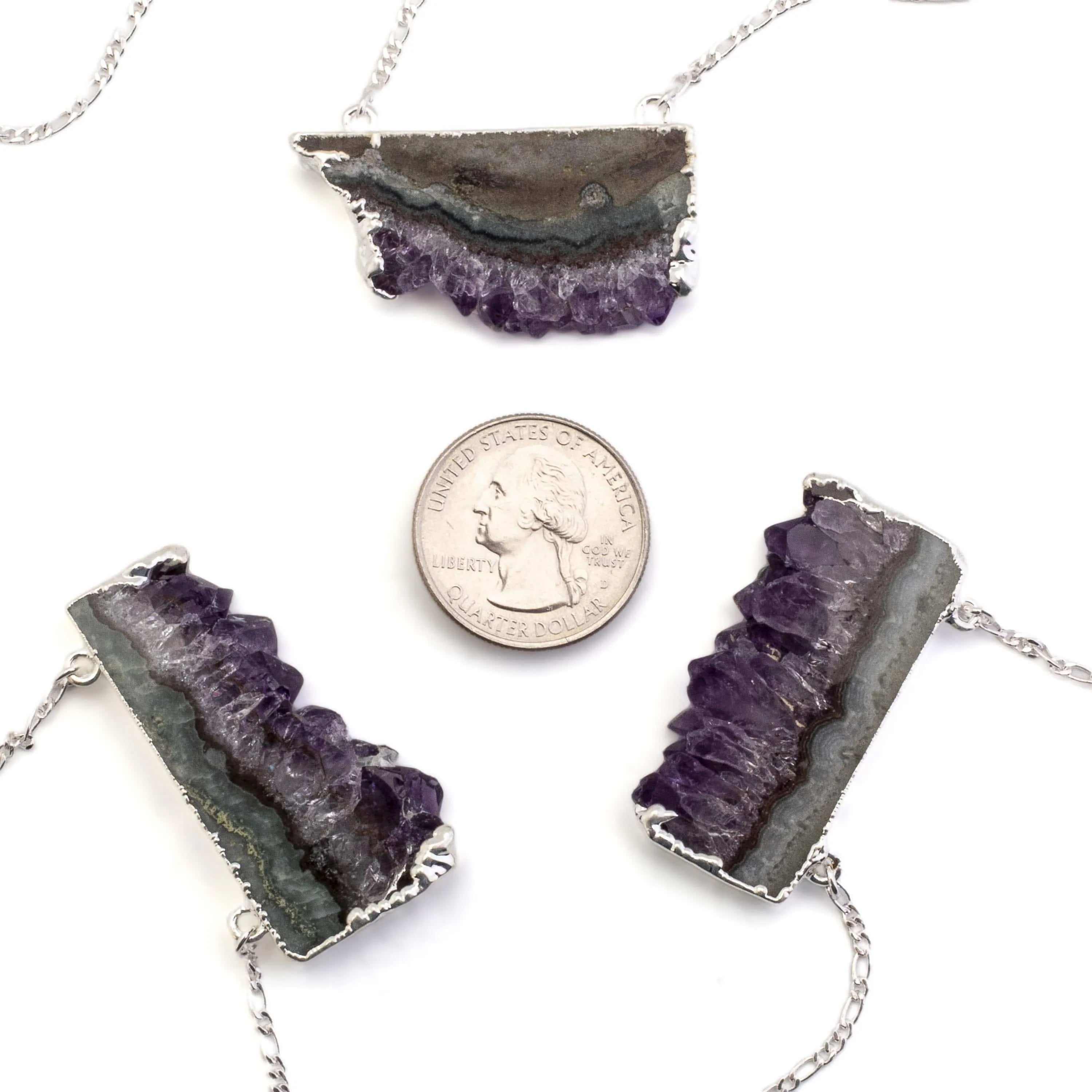 Amethyst Slice Necklace