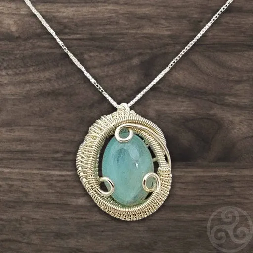 Aquamarine Crystal Necklace