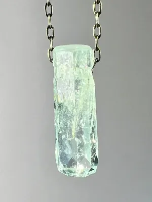 Aquamarine Crystal Necklace