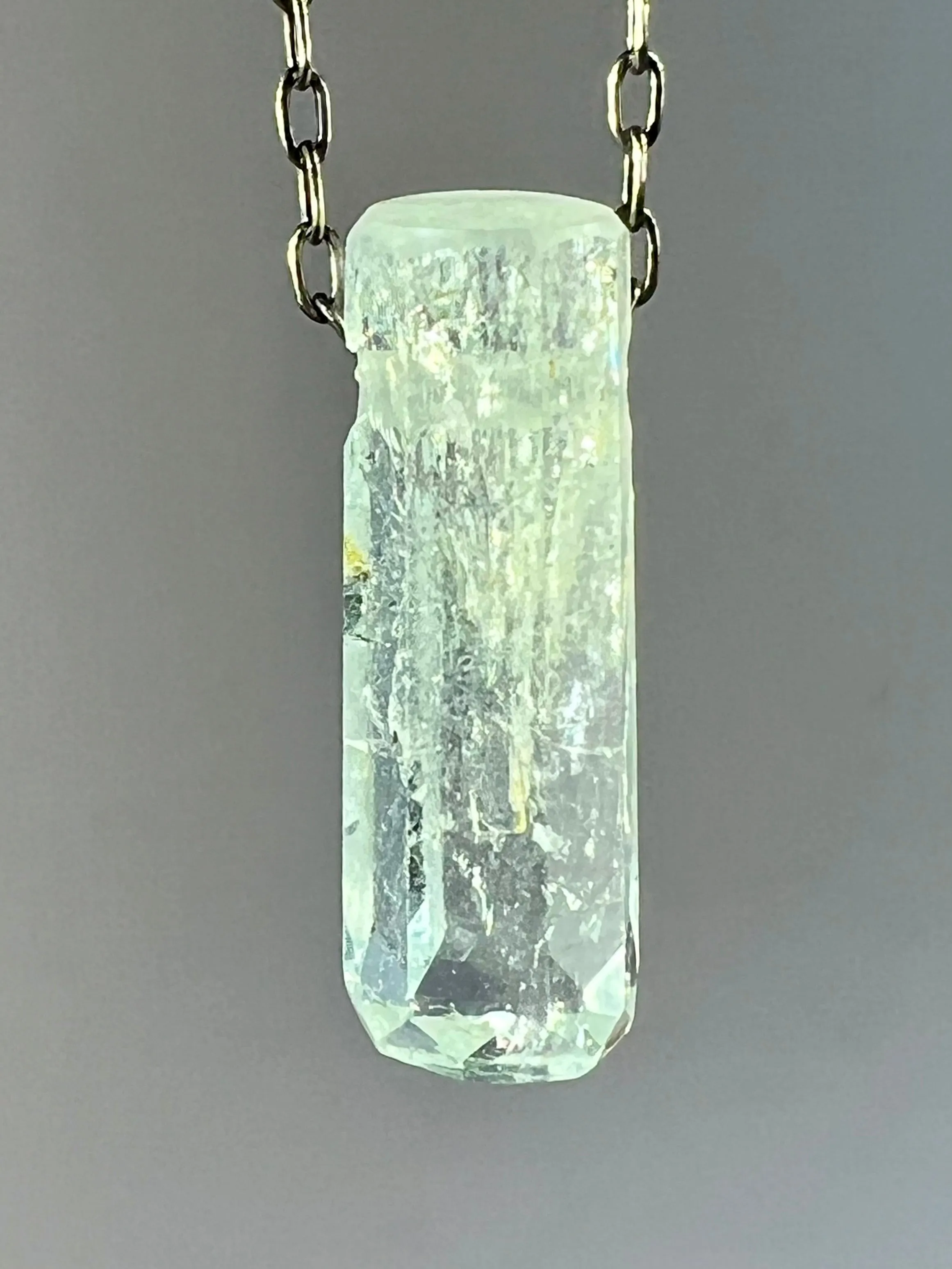 Aquamarine Crystal Necklace