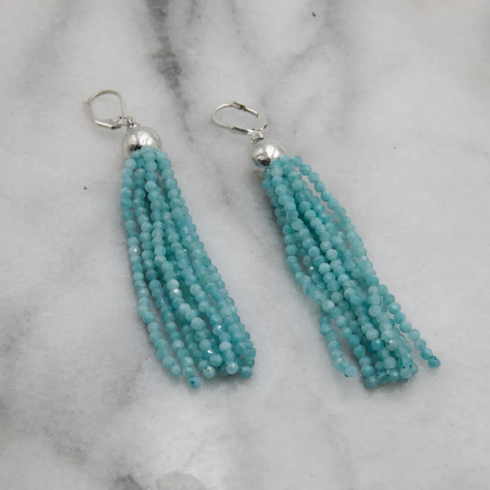 Avani, Amazonite Chandelier Earrings