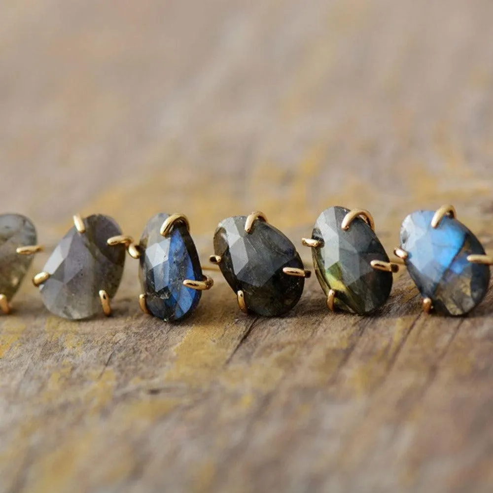 'Balanda' Labradorite Stud Earrings