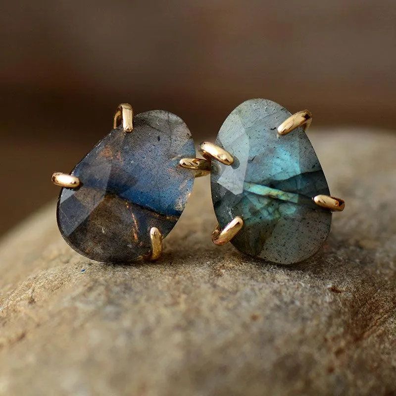 'Balanda' Labradorite Stud Earrings