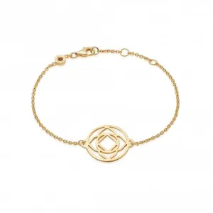 Base Chakra Chain 18ct Gold Plated Bracelet CHKBR1001