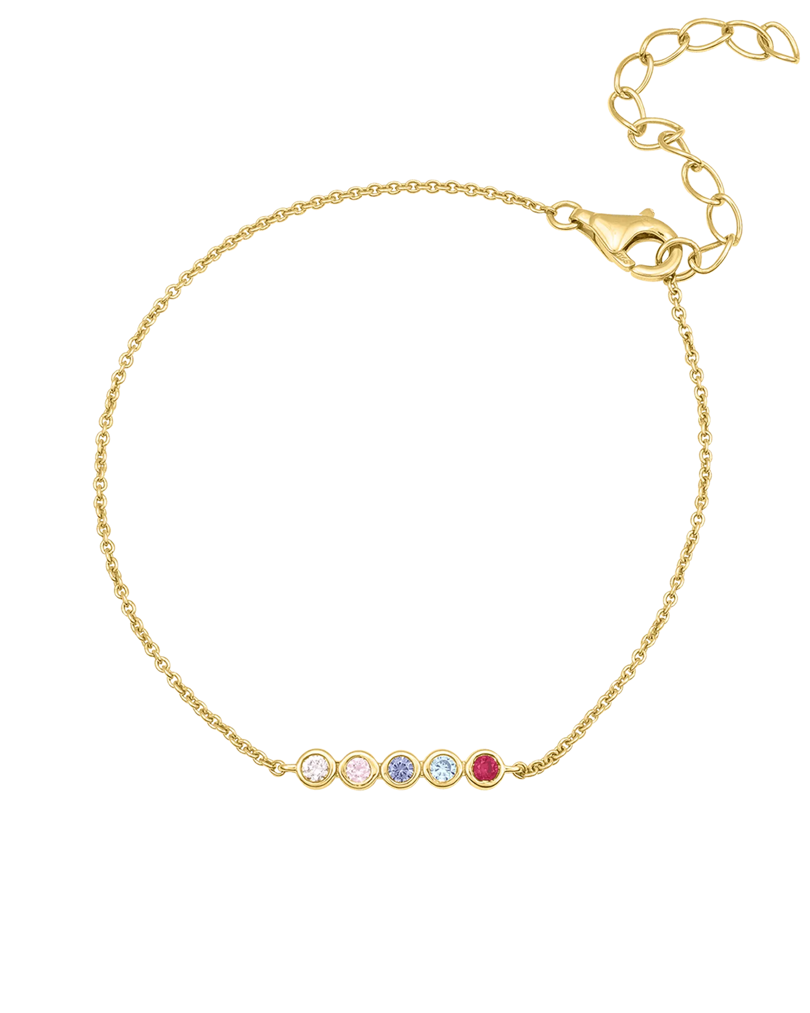 Bauble Birthstone Bracelet - 18K Gold Vermeil