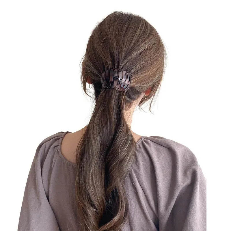 Bird Nest Shaped Expandable Hair Claw Ponytail