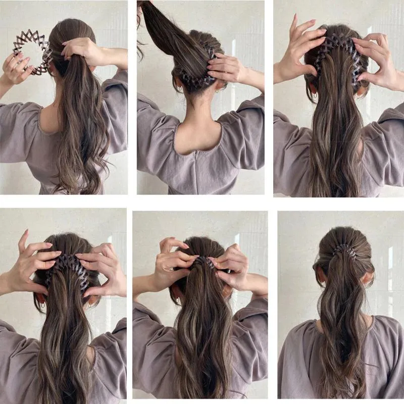 Bird Nest Shaped Expandable Hair Claw Ponytail