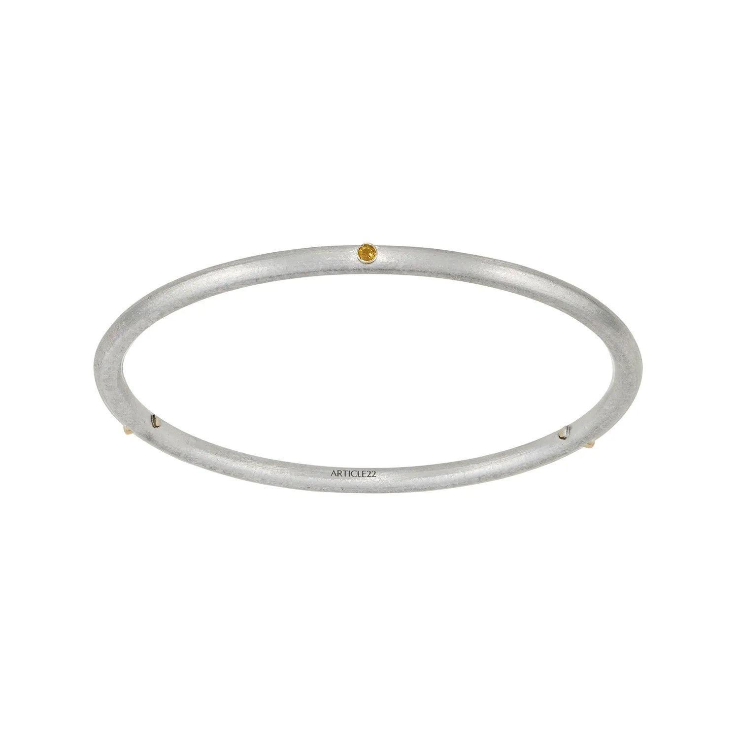 BIRTHSTONE 14K GOLD BANGLE - CUSTOM