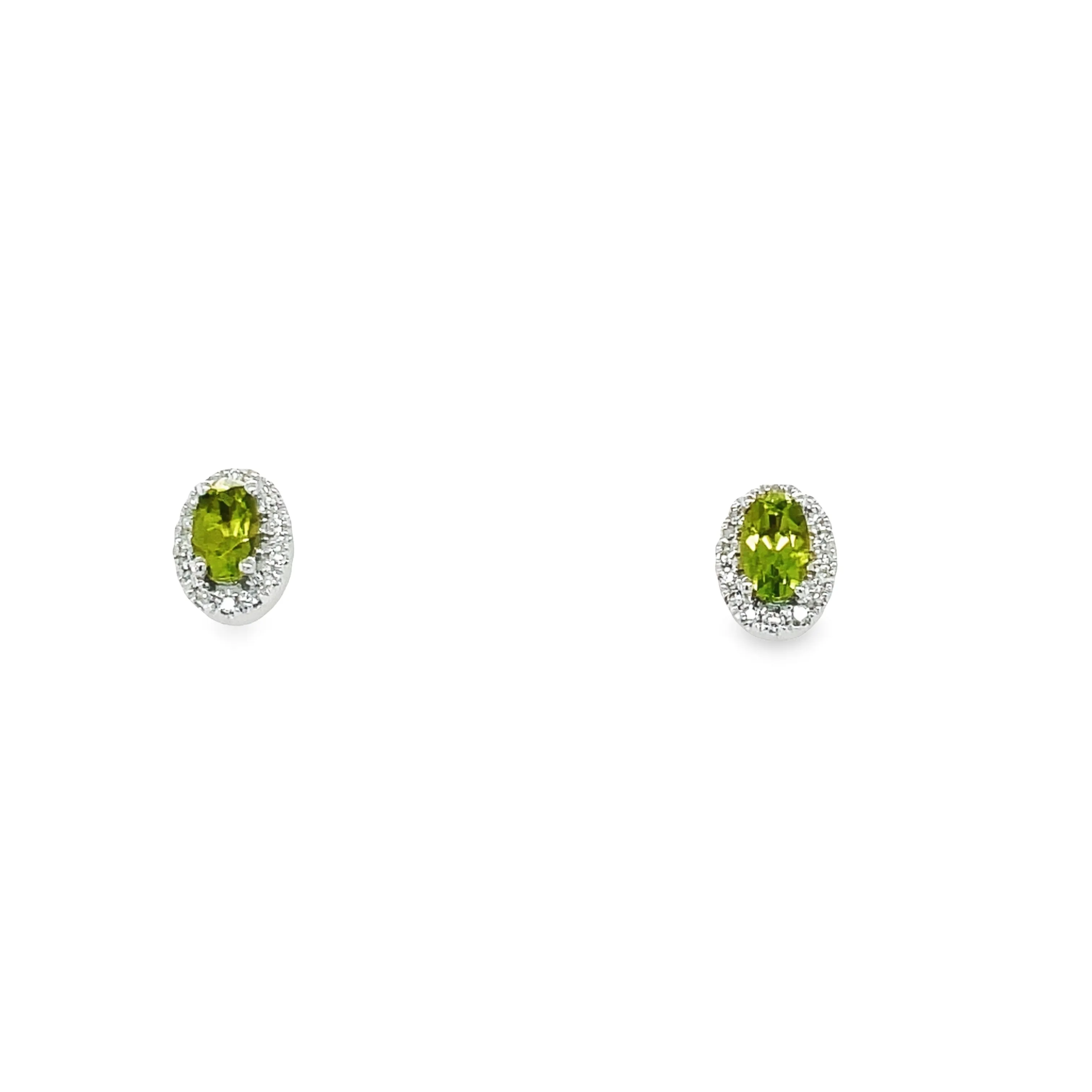 Birthstone and Diamond Earrings