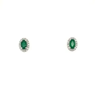 Birthstone and Diamond Earrings