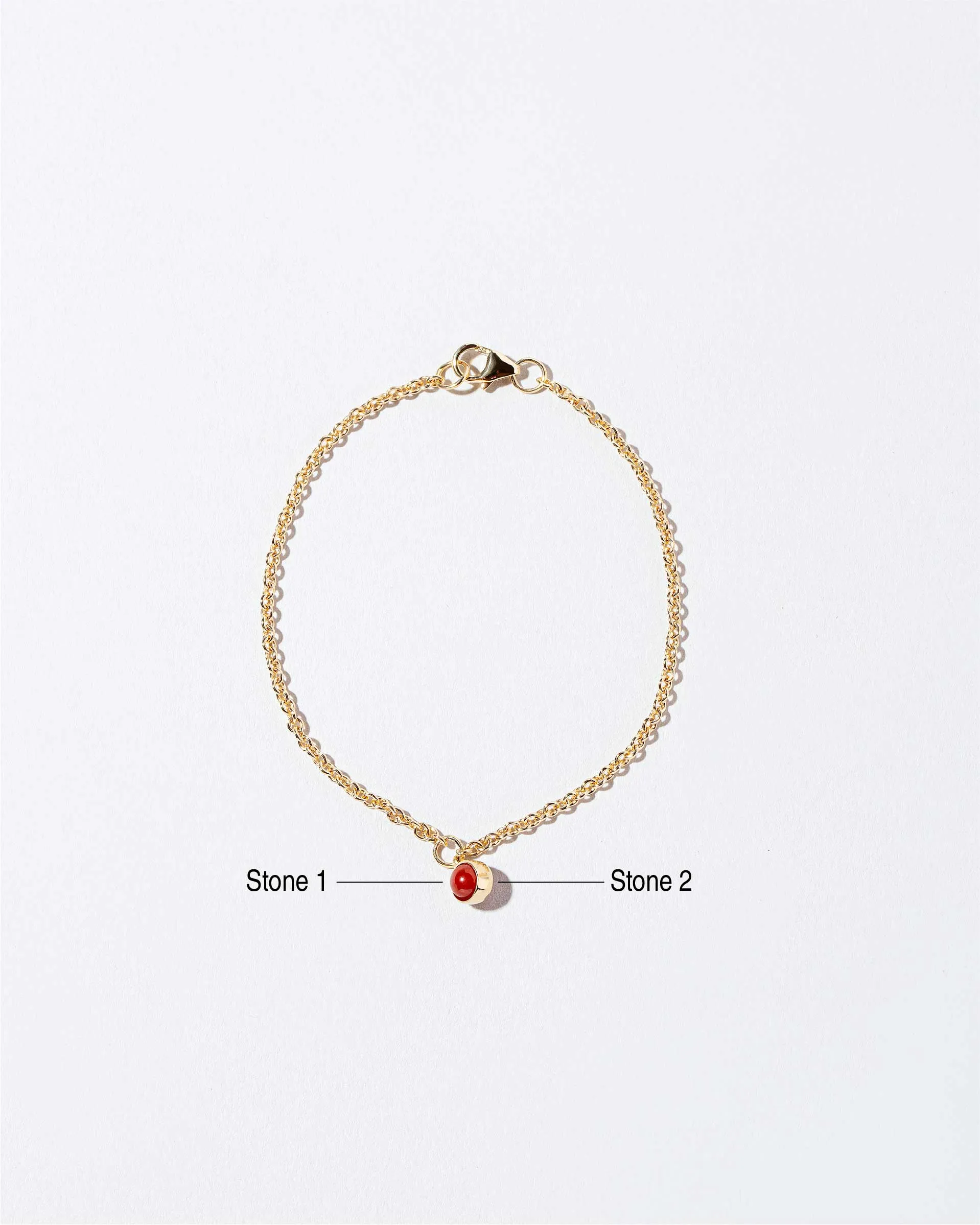 Birthstone Bracelet - One Charm