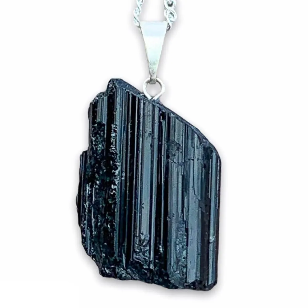 Black Tourmaline Pendant Necklace