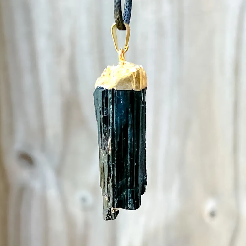 Black Tourmaline Pendant Necklace