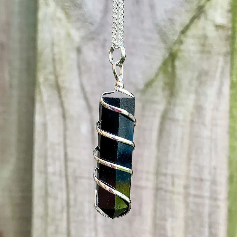 Black Tourmaline Pendant Necklace