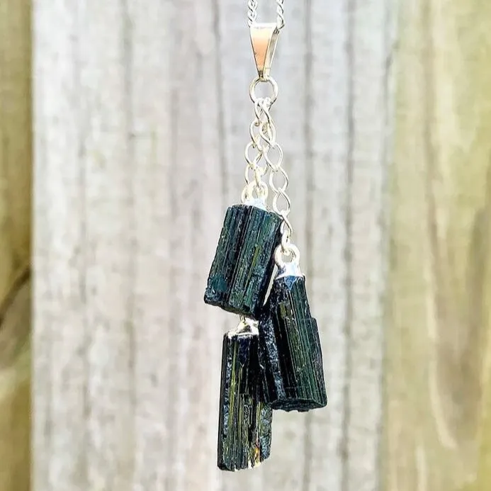 Black Tourmaline Pendant Necklace