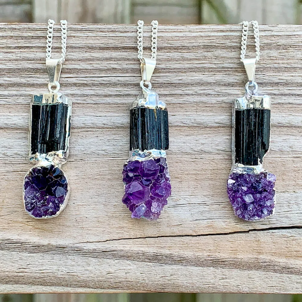 Black Tourmaline Pendant Necklace