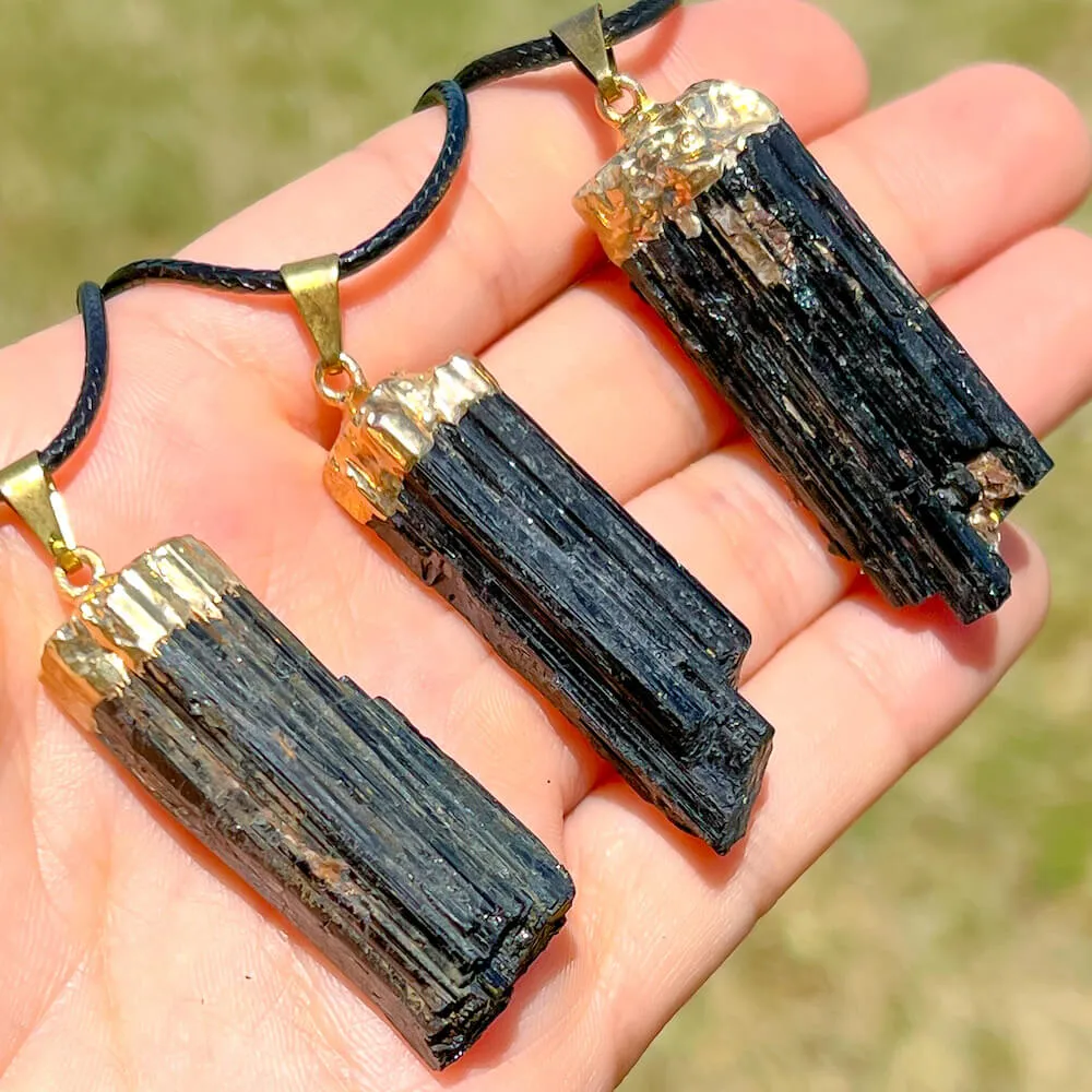 Black Tourmaline Pendant Necklace