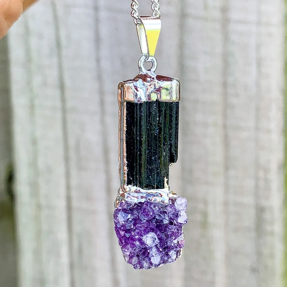 Black Tourmaline Pendant Necklace