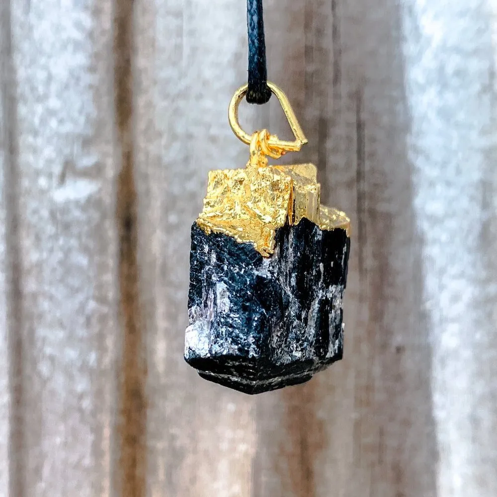 Black Tourmaline Pendant Necklace