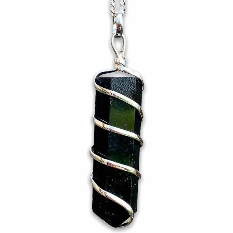 Black Tourmaline Pendant Necklace