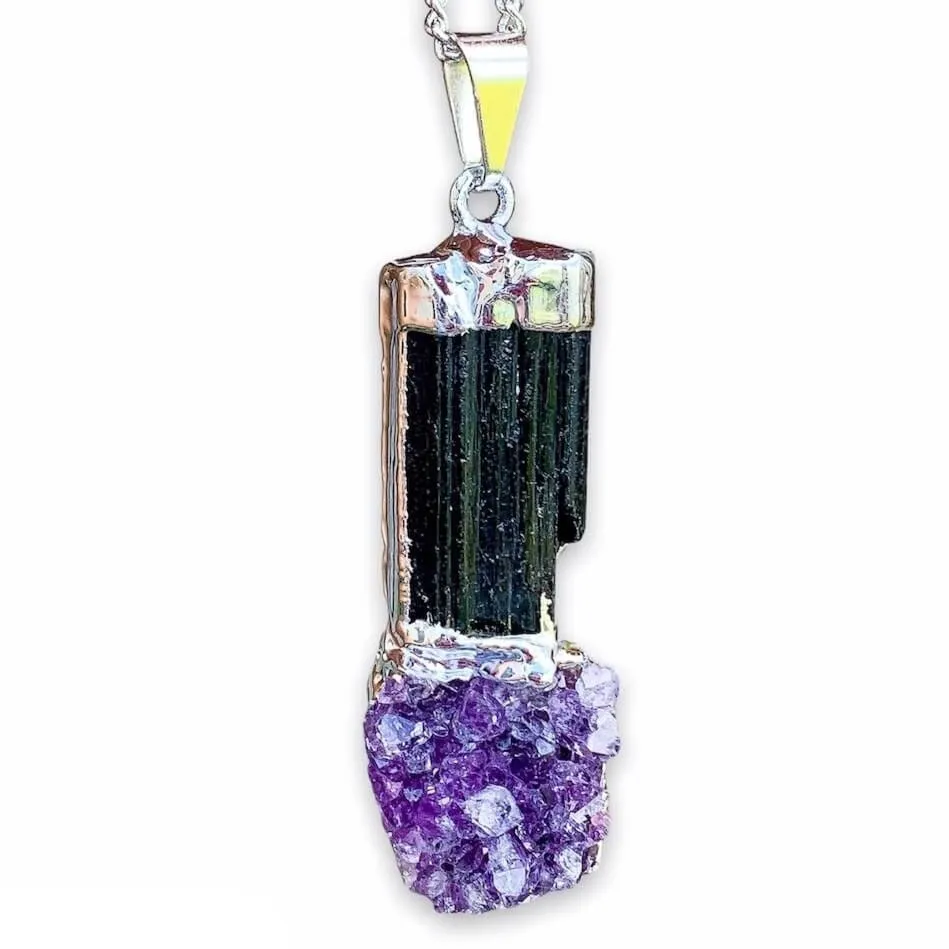 Black Tourmaline Pendant Necklace