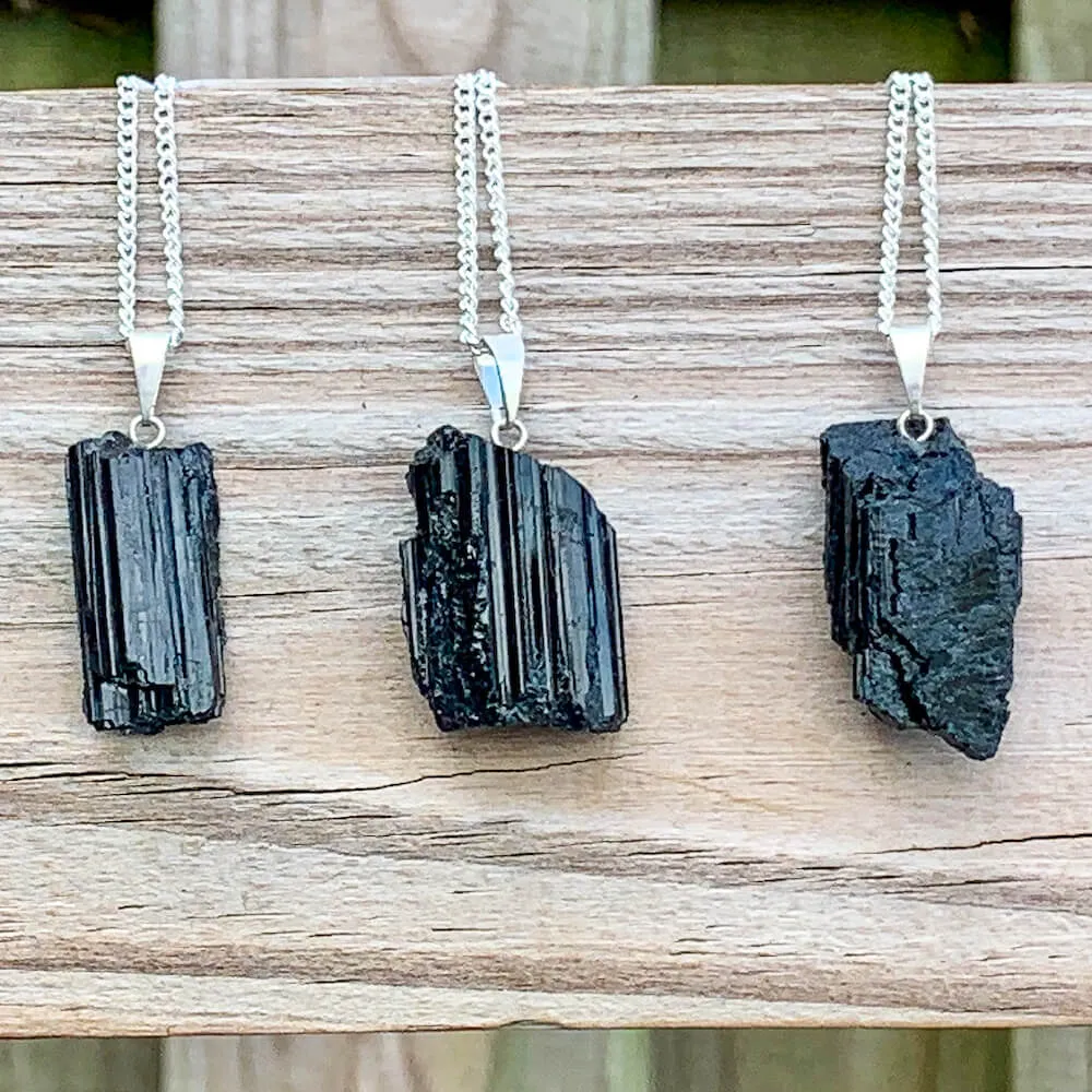 Black Tourmaline Pendant Necklace