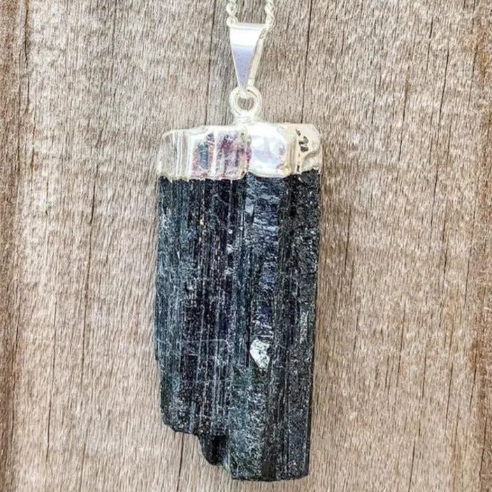 Black Tourmaline Pendant Necklace