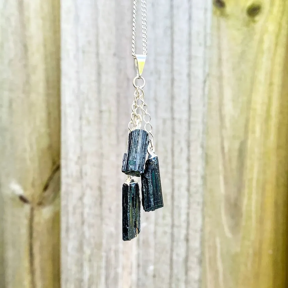 Black Tourmaline Pendant Necklace