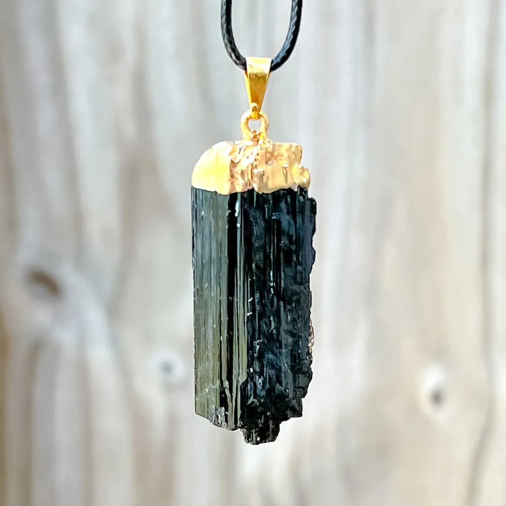 Black Tourmaline Pendant Necklace