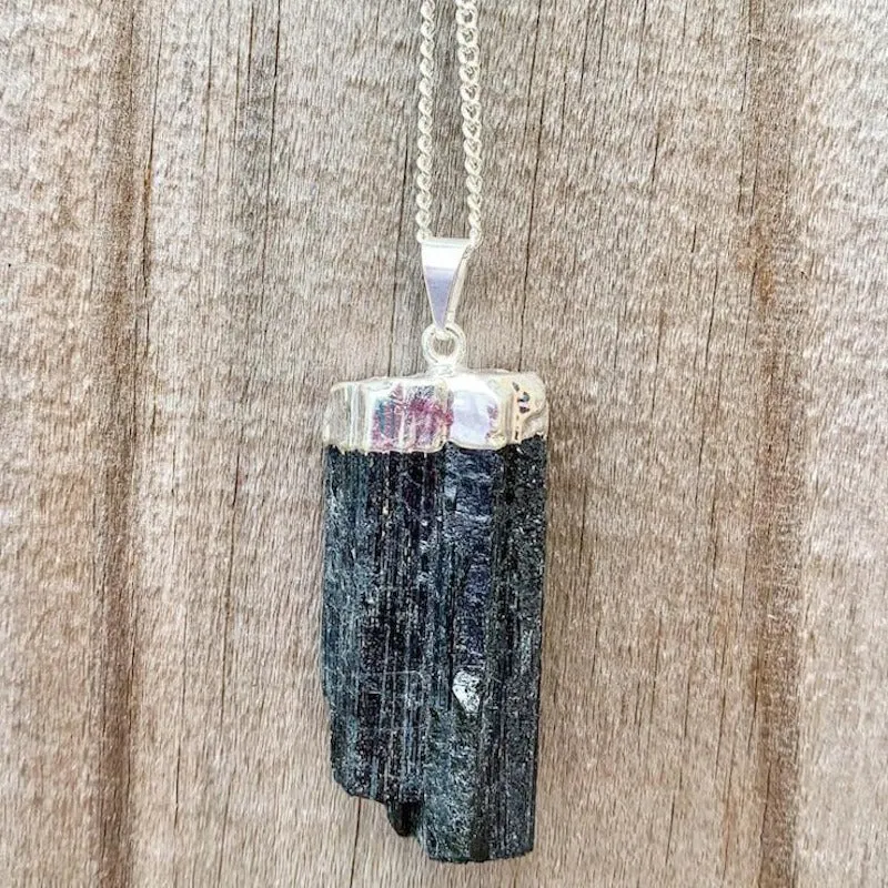 Black Tourmaline Pendant Necklace