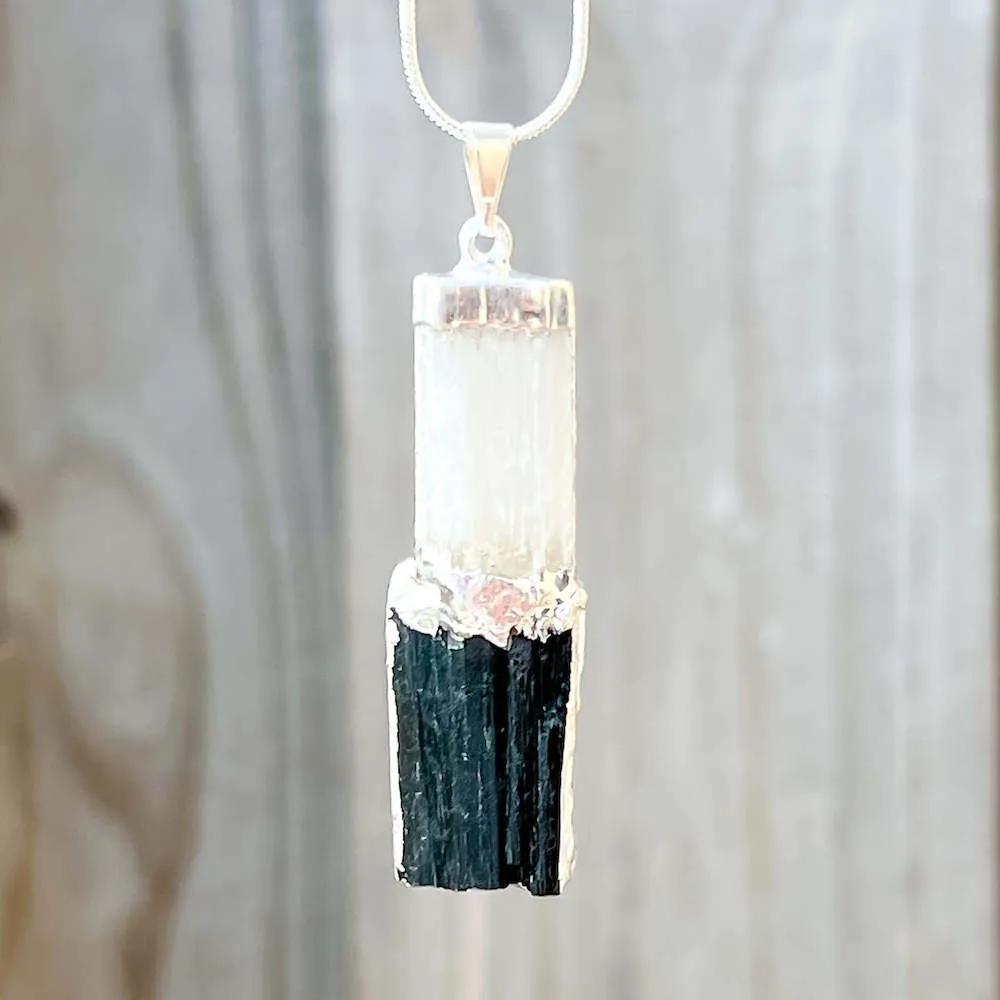 Black Tourmaline Pendant Necklace