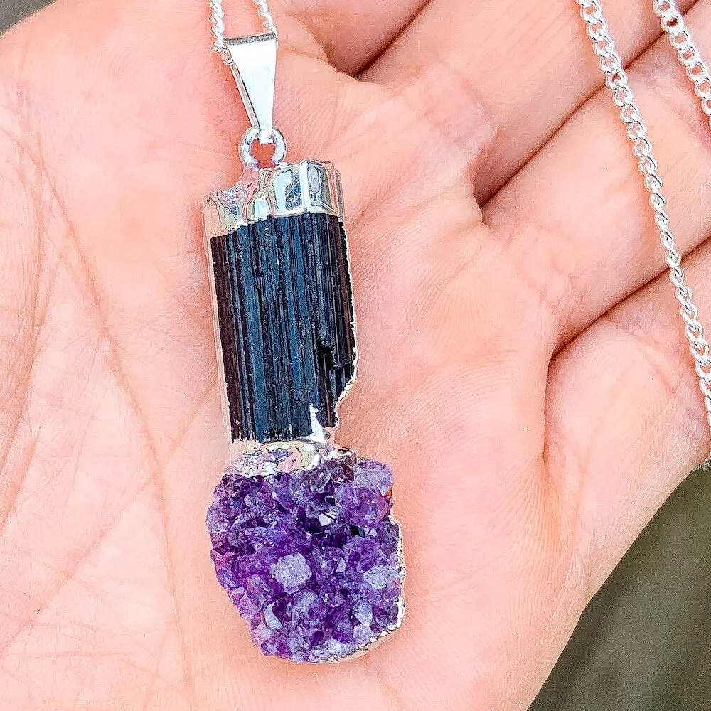 Black Tourmaline Pendant Necklace